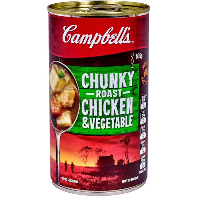 Campbells Chunky Canned Soup Roast Chicken & Vegetables