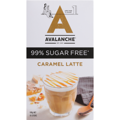 Avalanche Caramel Latte 99% Sugar Free Coffee Sticks