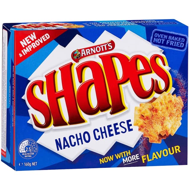 Arnotts Shapes Crackers Nacho Cheese