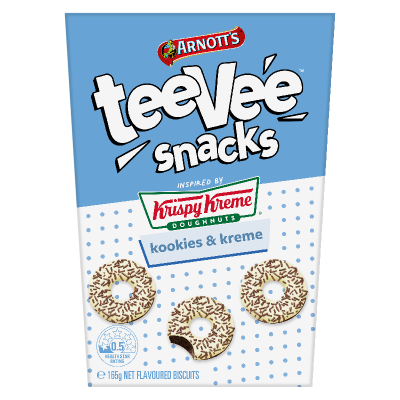 Arnott's TeeVee Snacks Kookies & Kreme Biscuits