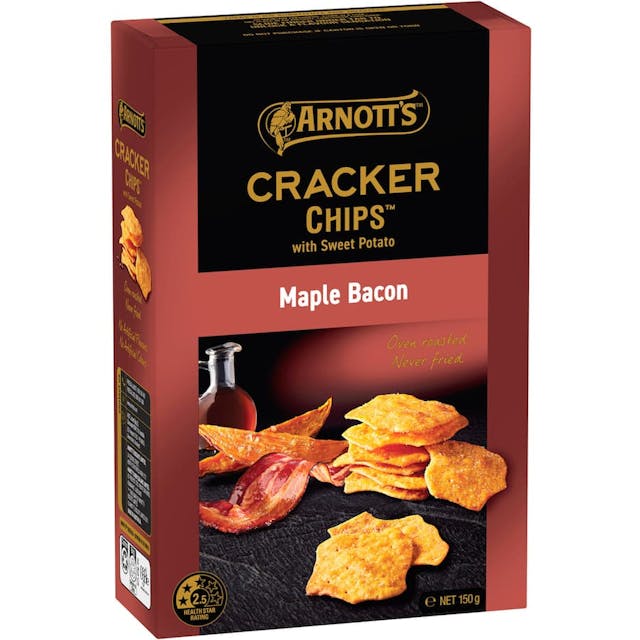 Arnotts Cracker Chips Maple Bacon