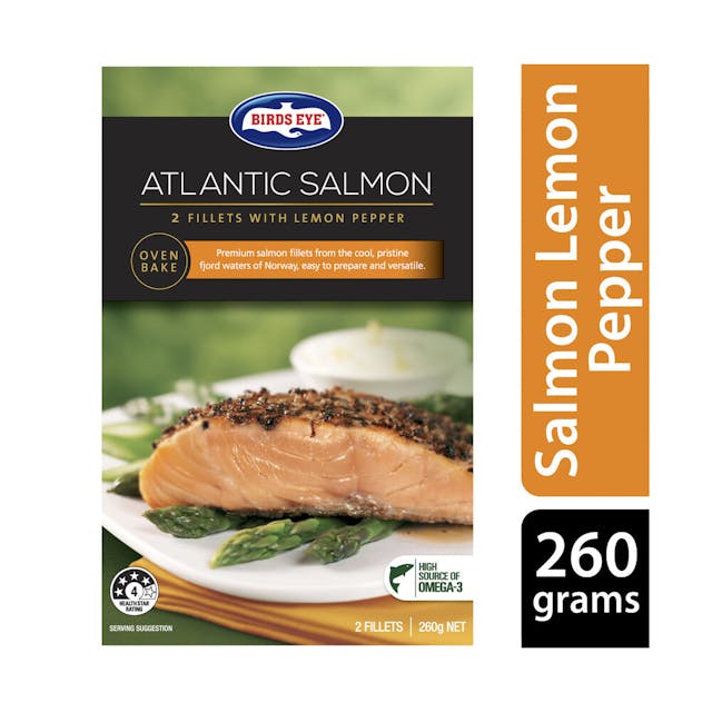 Frozen Atlantic Salmon Fillets With Lemon