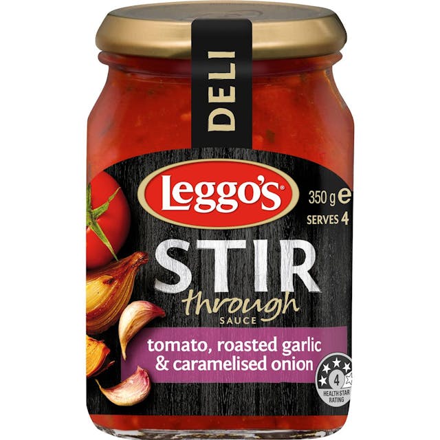 Leggo's Stir Through Tomato Garlic & Caramelised Onion 350g