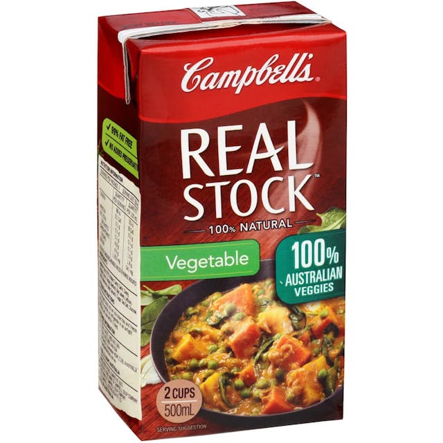 Campbells Real Stock Vegetable Stock Liquid