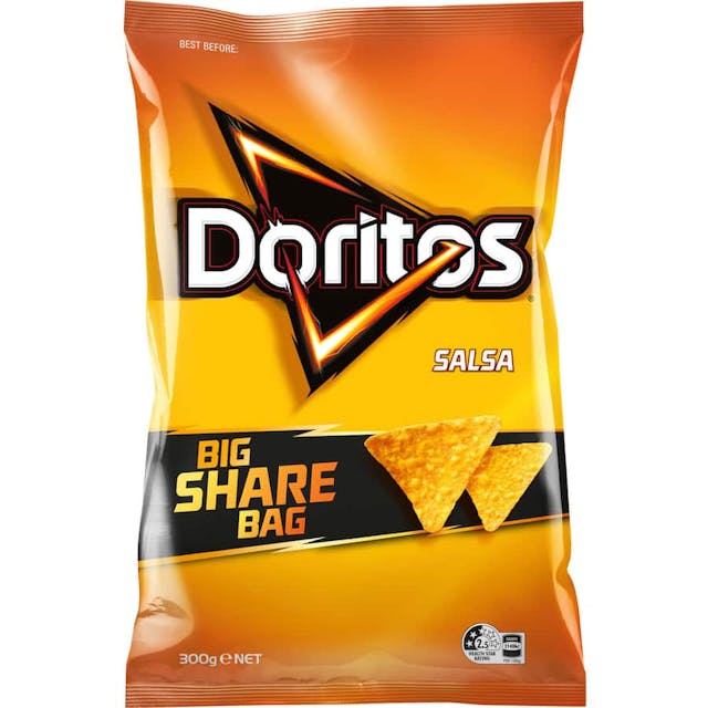 Doritos Corn Chips Salsa Party Bag