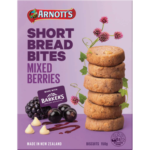 Arnott's Mixed Berries Shortbread Bites