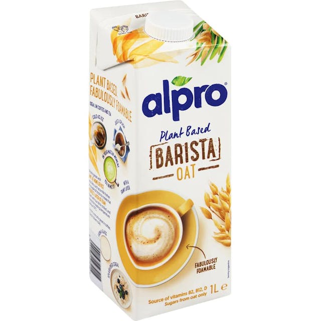 Alpro plant based barista oat milk