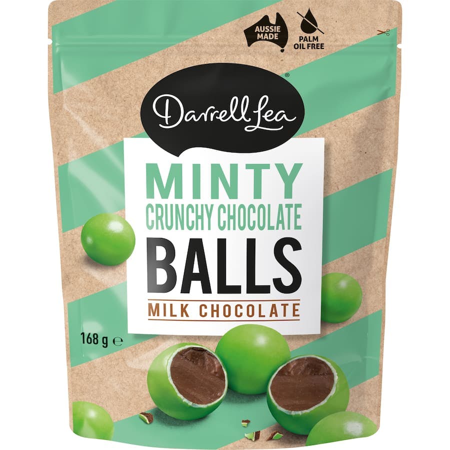 Darrell lea chocolates minty crunchy balls