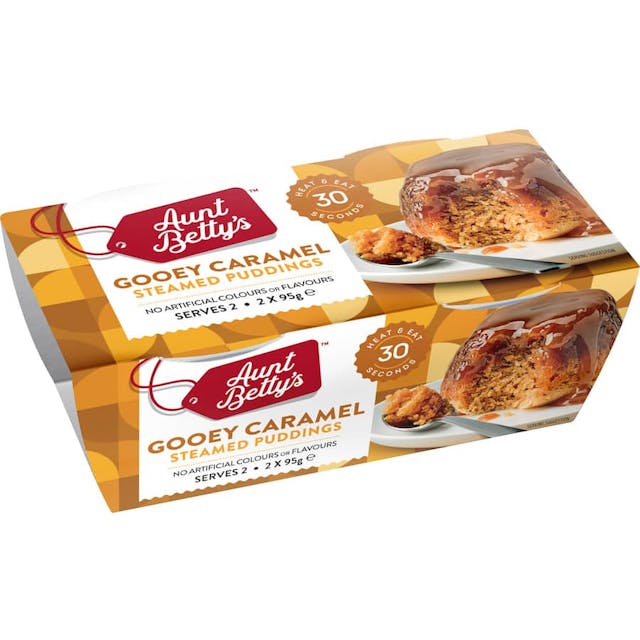 Aunt Bettys Steamed Pudding Gooey Caramel