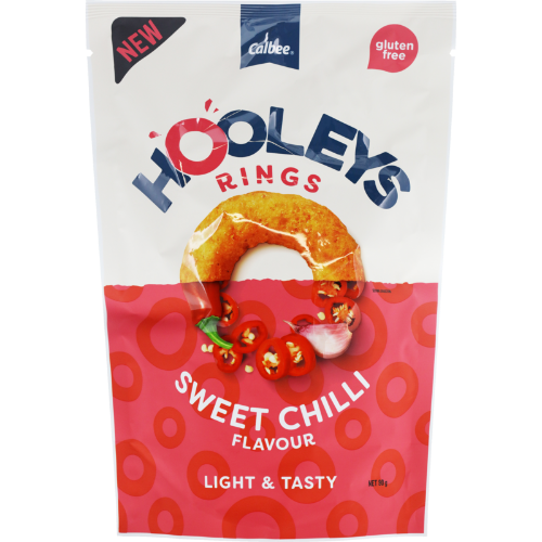 Calbee Hooleys Sweet Chilli Flavour Rings