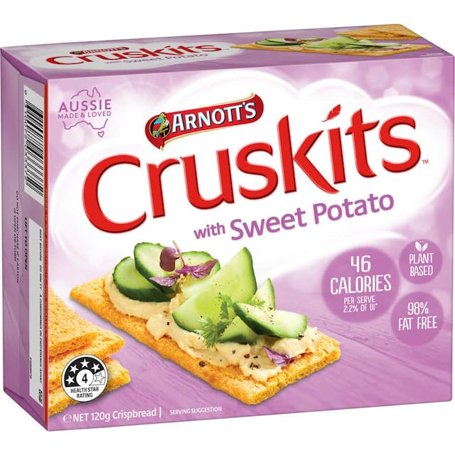 Cruskits crispbread sweet potato