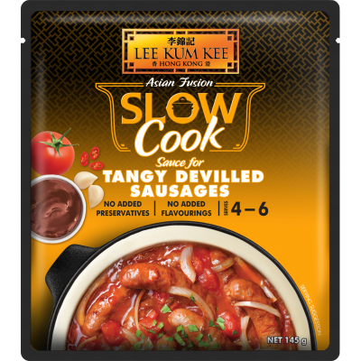 Lee Kum Kee Slow Cooked Sauce For Tangy Devilled Sausages