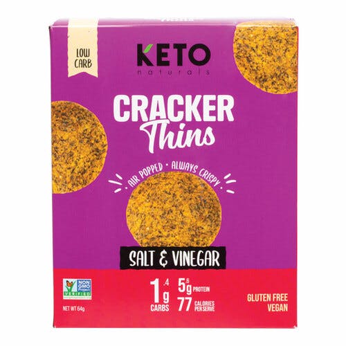 Keto Salt & Vinegar Cracker Thins