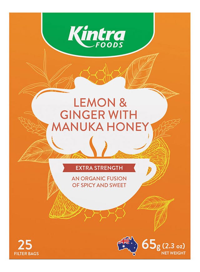Lemon Ginger Manuka Hebal Tea Bags