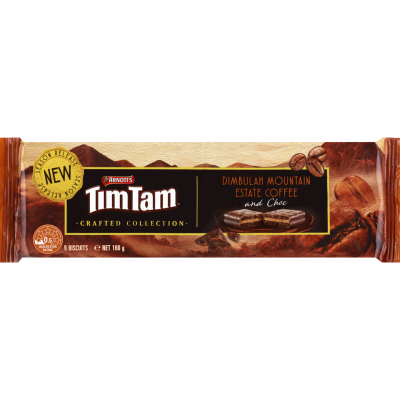 Arnott's Tim Tam Crafted Collection Dimbulah Mountain Estate Coffee & Chocolate Biscuits