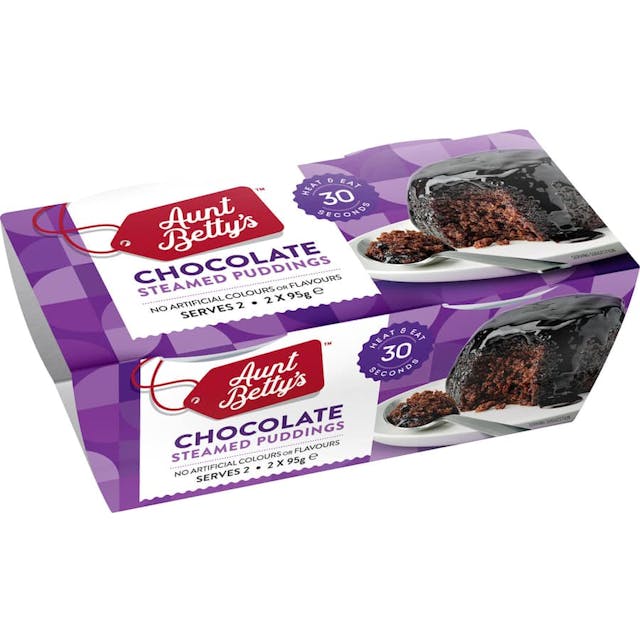 Aunt Bettys Steamed Pudding Chocolate