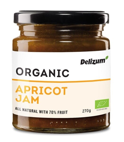 Delizum Organic Apricot Jam