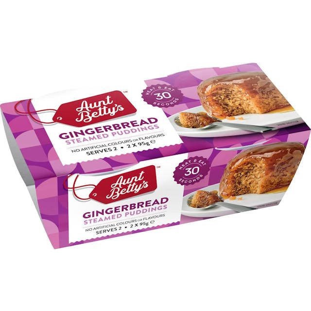 Aunt Bettys Steamed Pudding Gingerbread