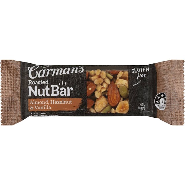 Carman's Roasted Nut Bar Almond, Hazelnut & Vanilla