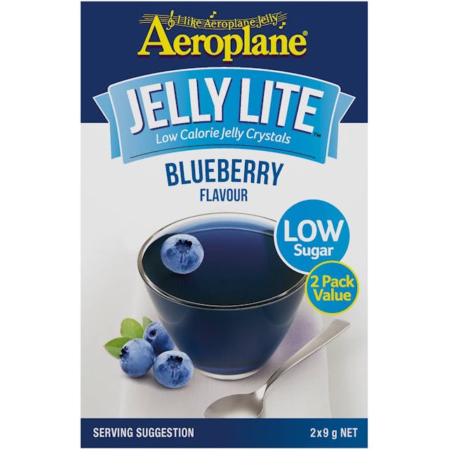 Aeroplane Jelly Lite Blueberry Flavour Low Calorie Jelly Crystals