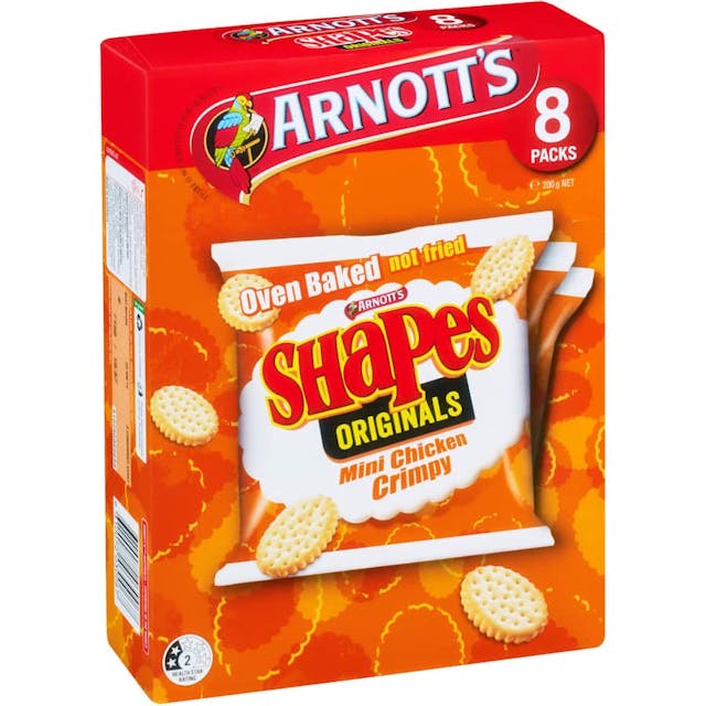 Arnotts Shapes Crackers Mini Chicken Crimpy 200g