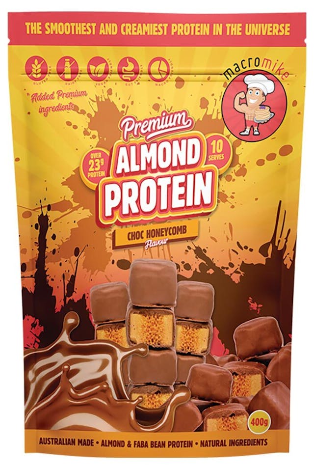 Choc Honeycomb Premium Almond Protein