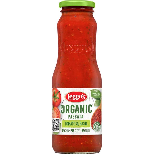 Leggos Organic Passata Tomato & Basil