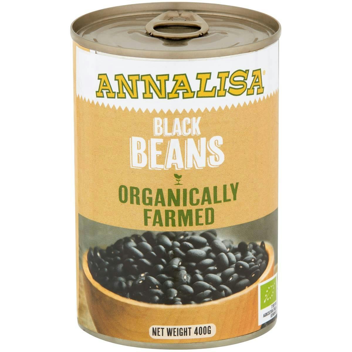 Annalisa Organically Farmed Black Beans