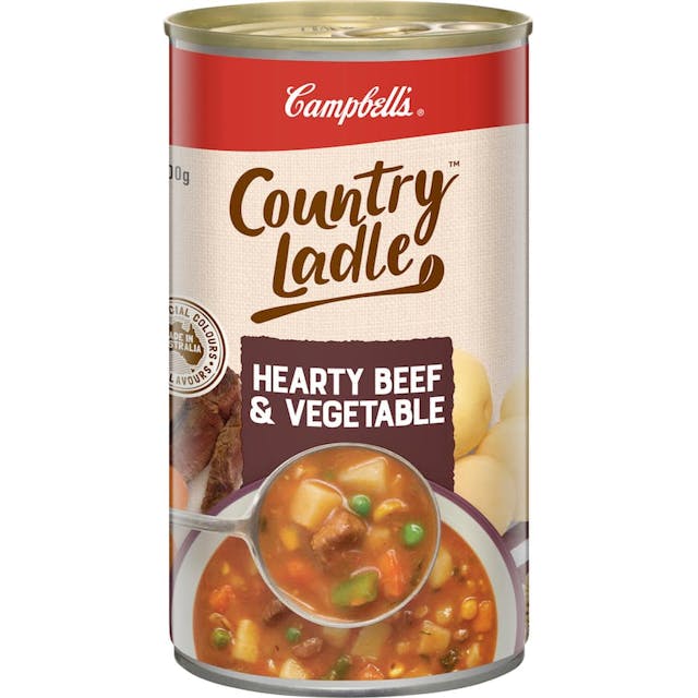 Campbells Country Ladle Canned Soup Hearty Beef & Vegetables