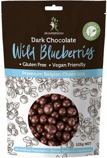 Dr Superfoods Dark Chocolate Wild Blueberries