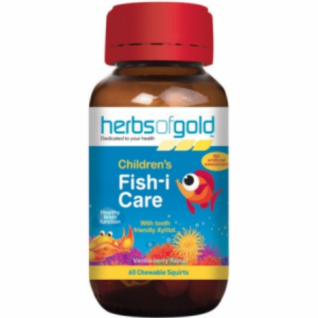 Herbs of Gold Children's Fish-I Care 60caps