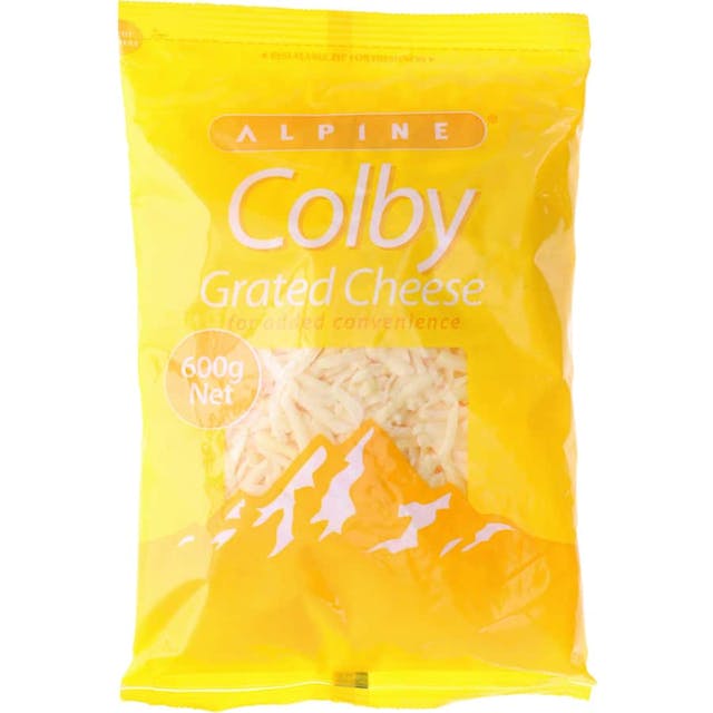 Alpine Cheese Grated Colby