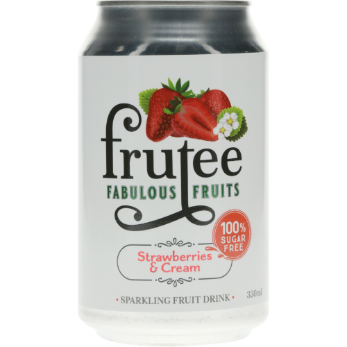 Frutee Fabulous Fruits Strawberries & Cream Sparkling Fruit Drink