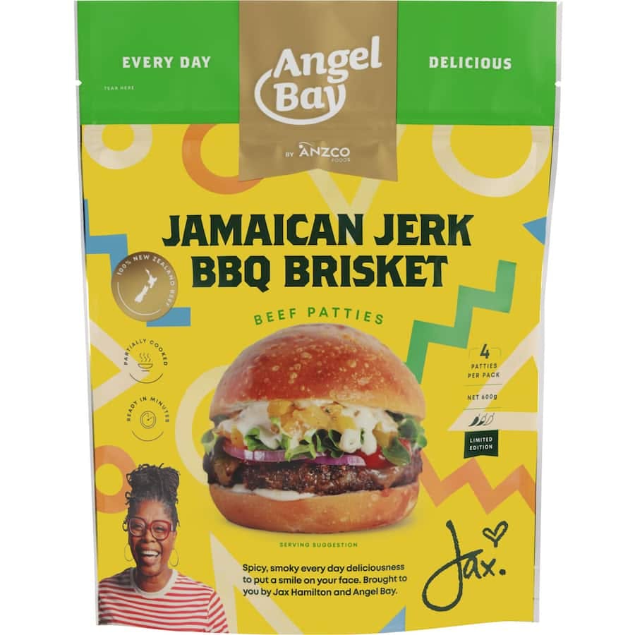 Angel Bay Beef Patties Jamaican Jerk Bbq Brisket
