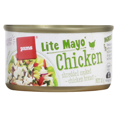 Pams Lite Mayo Shredded Cooked Chicken Breast