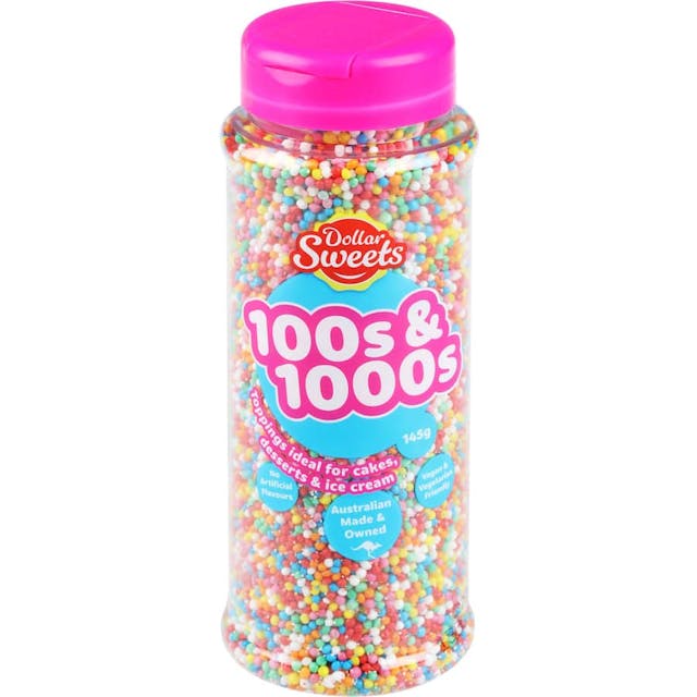 Dollar sweets 100s & 1000s toppings